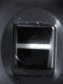 Close-up on Suprema BioMini fingerprint sensor